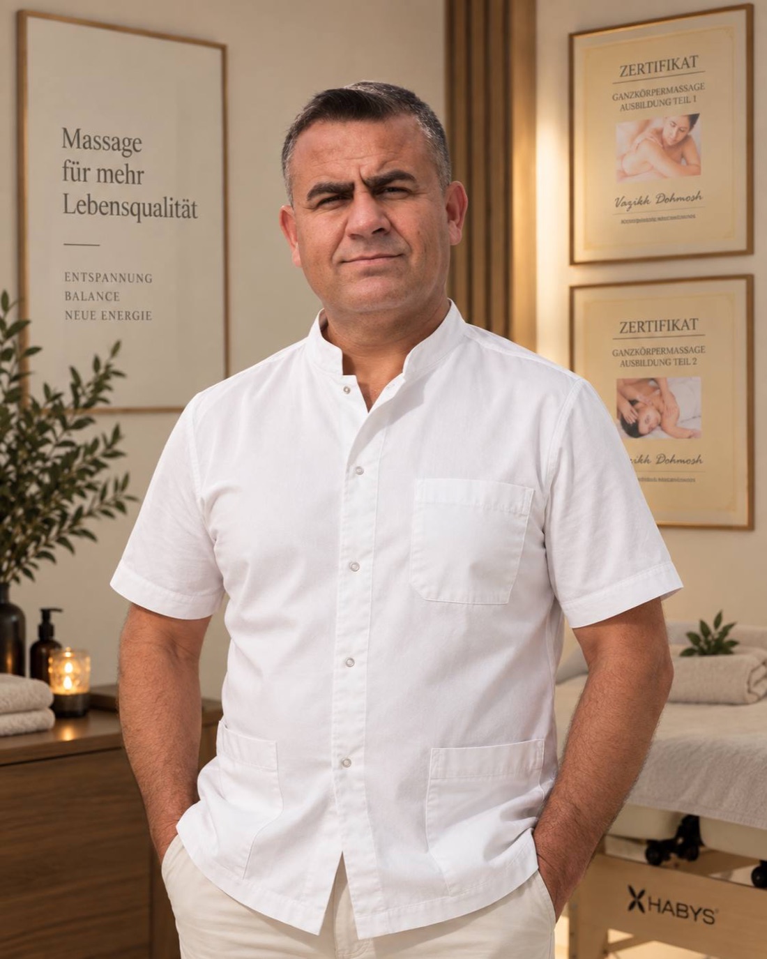 Vazhikh Dohmosh, mobile Massage in München